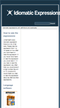 Mobile Screenshot of idiomaticexpressions.org